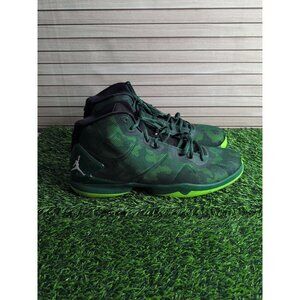 Nike Air Jordan Super.Fly 4 Mens Size 14 Green Basketball Shoes Sneakers